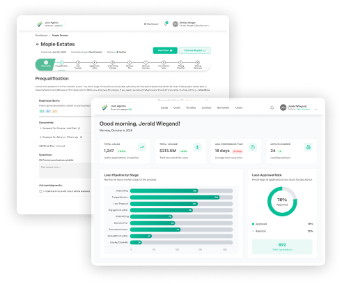 sbaloansHQ dashboard preview